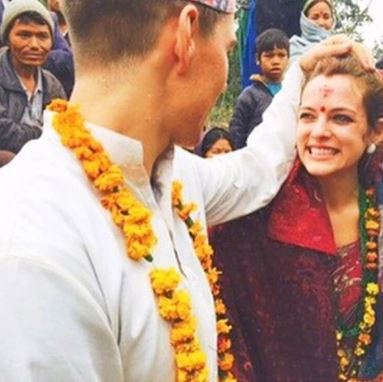 Ben Smith-Petersen and Danielle Riley Keough got married according to Hindu culture in Nepal